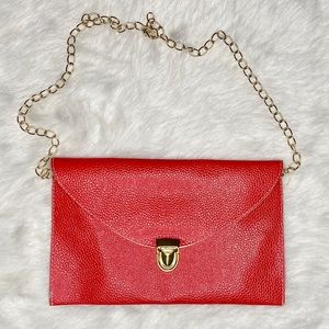 Red envelope clutch